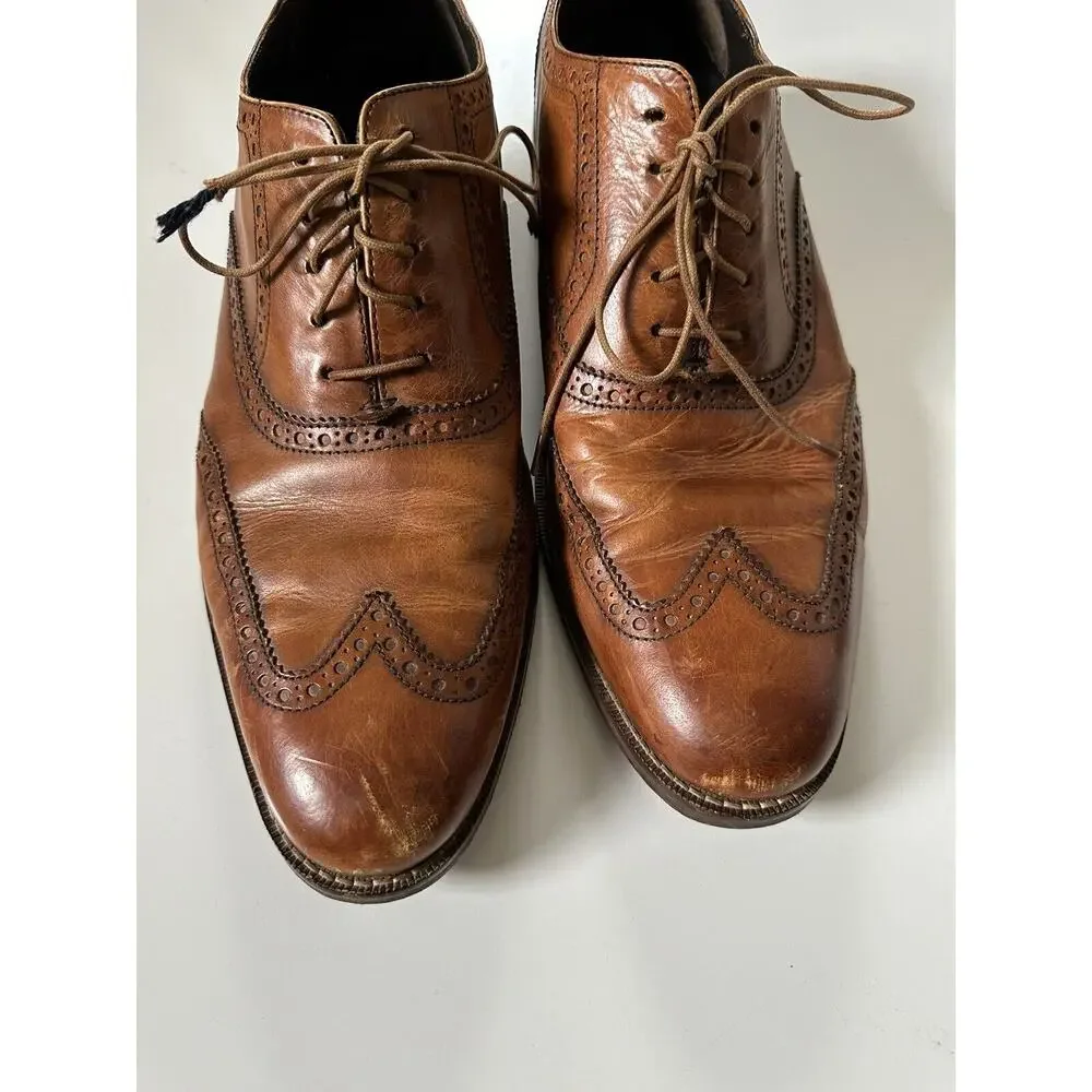 Cole Haan Wingtip Tan Oxford Shoe Size 12